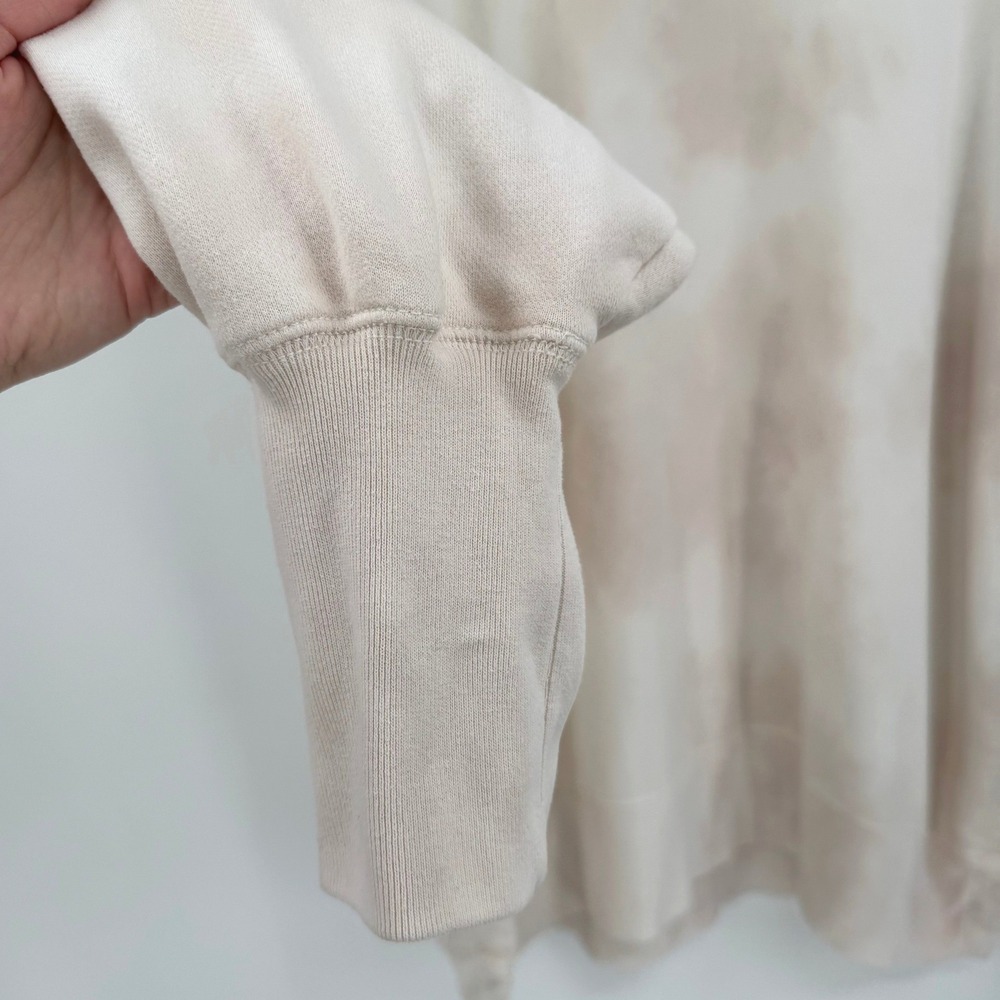 Abercrombie & Fitch Soft A&F Collection XXL Garment Dyed Tie Dye‎ Sweatshirt Tan - Picture 5 of 10